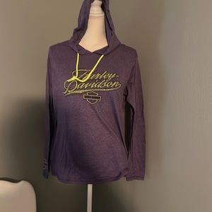 Women’s Harley Davidson Hooded Long Sleeve Tee